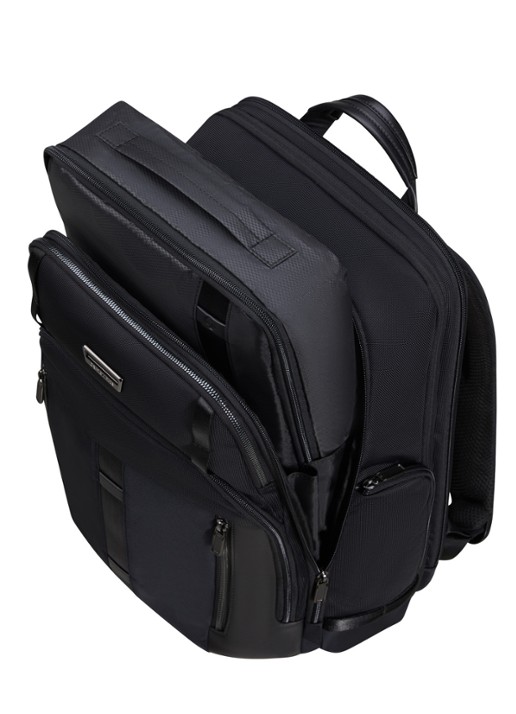 Samsonite Urban-Eye rugzak met 17,3 inch laptopvak - detail zwart