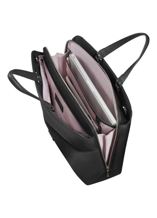 Samsonite Zalia 3.0 businesstas met 14 inch laptopvak - achterkant 3 zwart