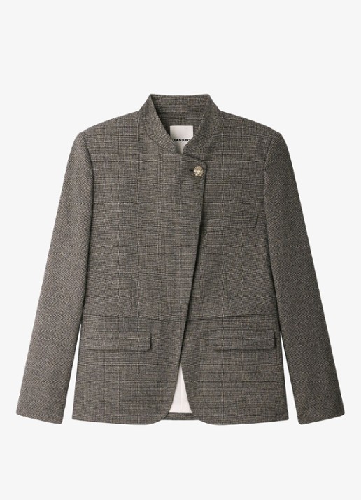 Sandro Blazer met pied-de-poule dessin
