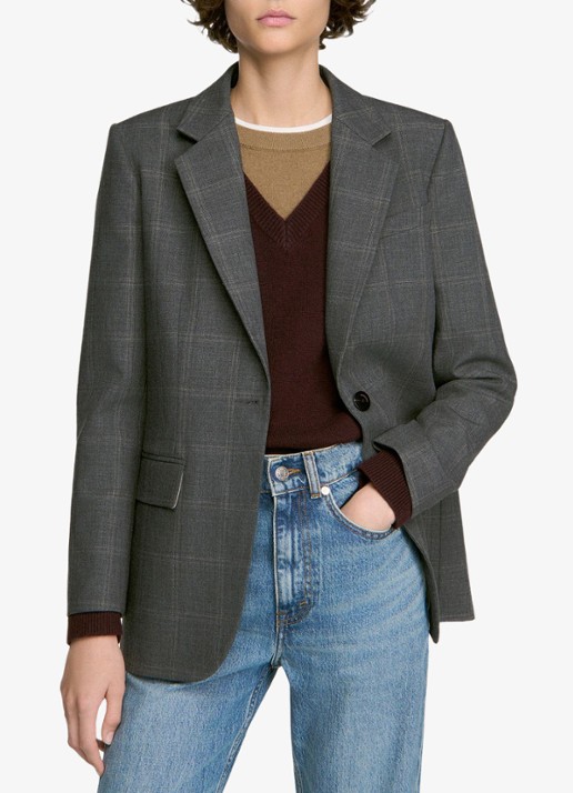 Sandro Blazer met ruit dessin
