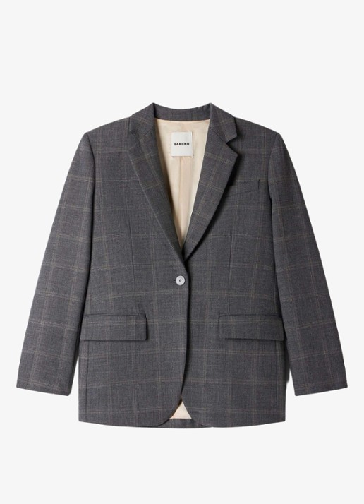 Sandro Blazer met ruit dessin