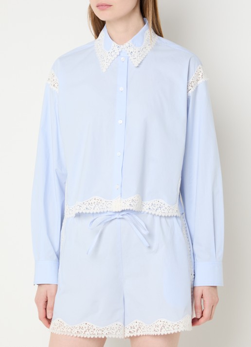 Sandro Blouse met details van kant