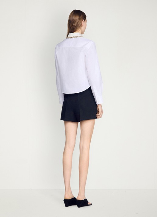 Sandro Blouse met strass - achterkant 6 wit