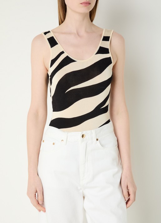 Sandro Body met zebraprint