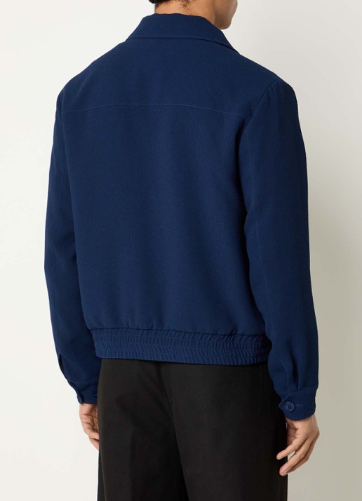 Sandro Bomberjack met steekzakken - achterkant donkerblauw