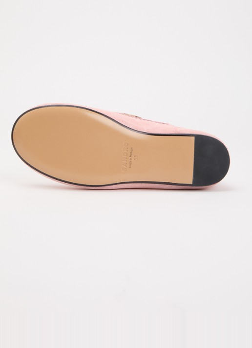 Sandro Bootschoen van suède - detail 3 roze