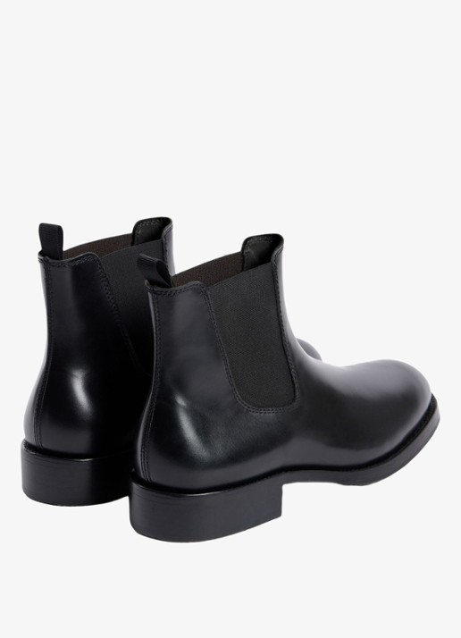 Sandro Chelsea boot van leer - detail 3 black / zwart