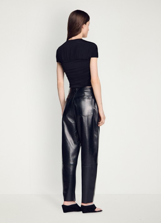 Sandro Crop top met cut-out detail - achterkant 4 zwart