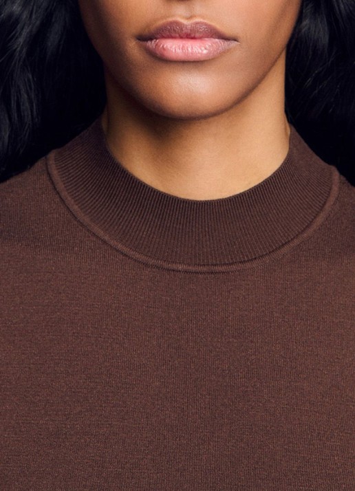 Sandro Crop top met stretch - detail 5 bruin