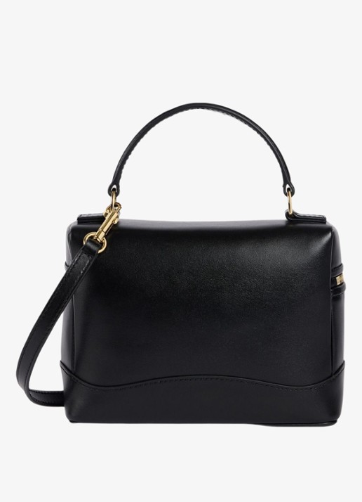 Sandro Crossbody van leer - achterkant zwart