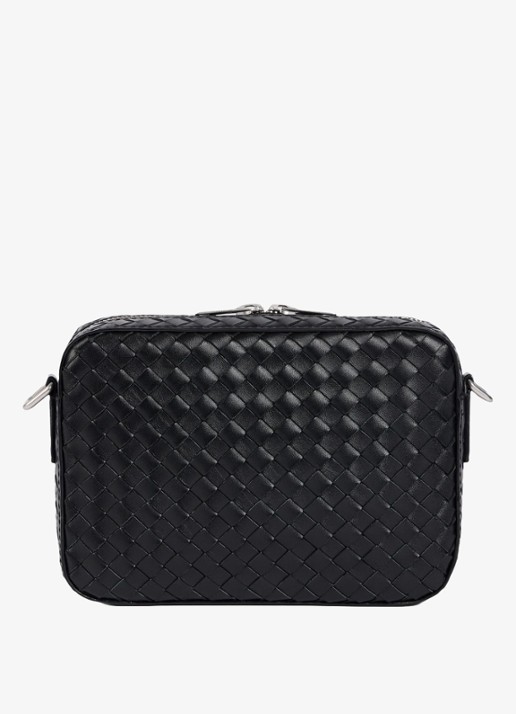 Sandro Crossbodytas van leer - detail 5 black / zwart
