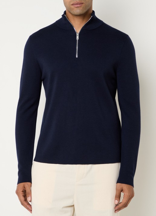 Sandro Fijngebreide pullover van merino wol