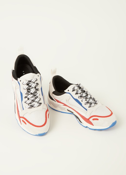 Sandro Flame sneaker met leren details - detail 3 beige