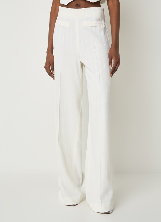 Sandro High waist wide fit pantalon met pailletten