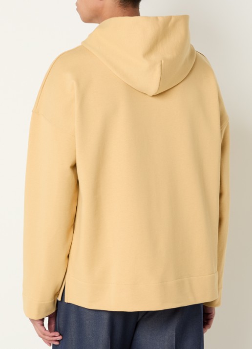 Sandro Hoodie met bloemborduring - achterkant 5 okergeel