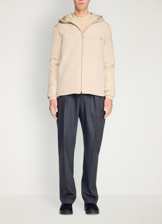 Sandro Jack met capuchon en logo - detail 3 beige