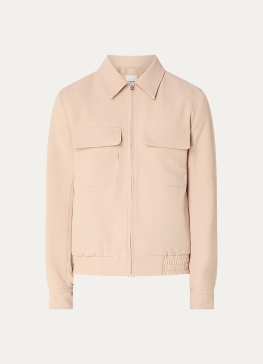 Sandro Jack met klepzakken - voorkant beige
