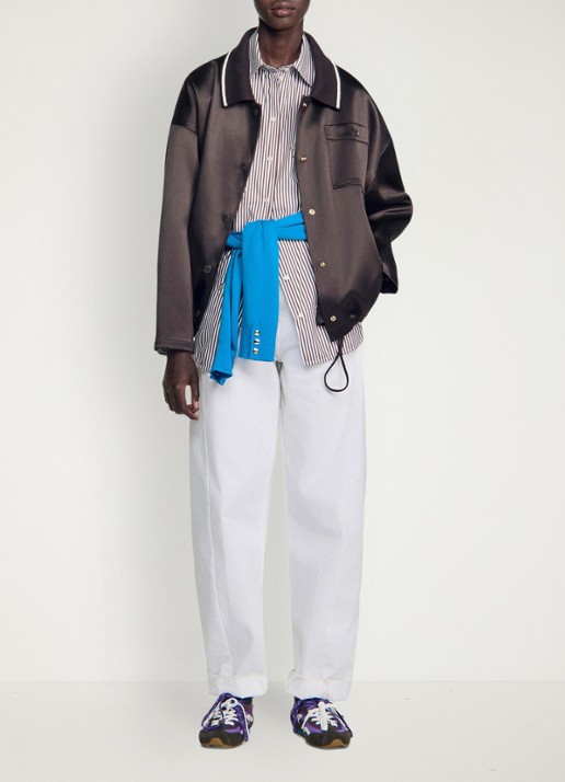 Sandro Jack met polokraag - detail 4 bruin