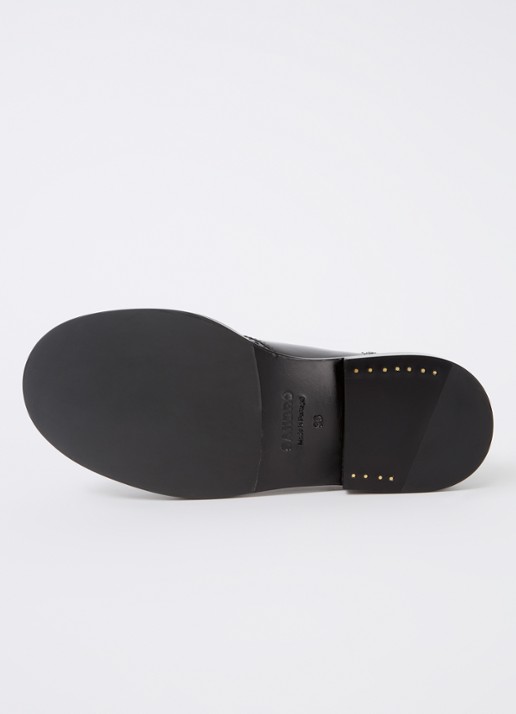 Sandro Loafer van leer - detail 4 zwart