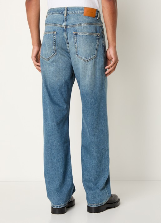 Sandro Loose fit jeans met medium wassing - achterkant 3 blauw