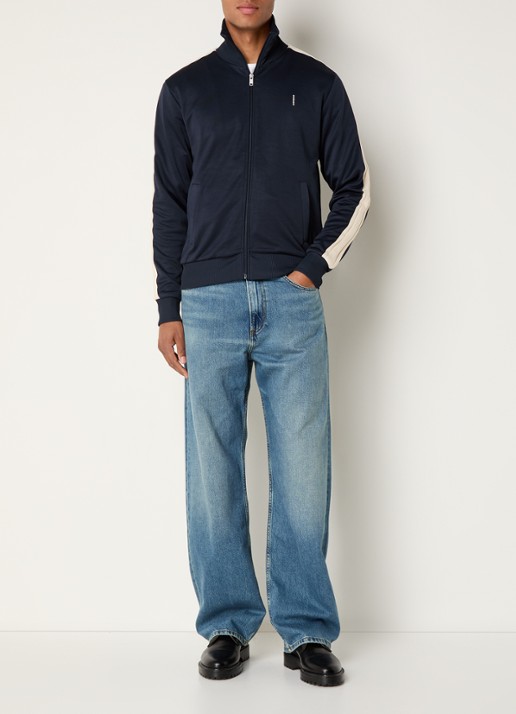 Sandro Loose fit jeans met medium wassing - voorkant 5 blauw