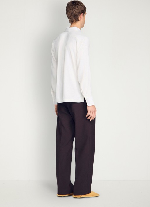 Sandro Loose fit overhemd met knoopsluiting - achterkant 6 white / wit