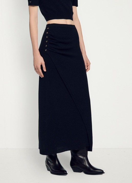 Sandro Maxi rok in wolblend
