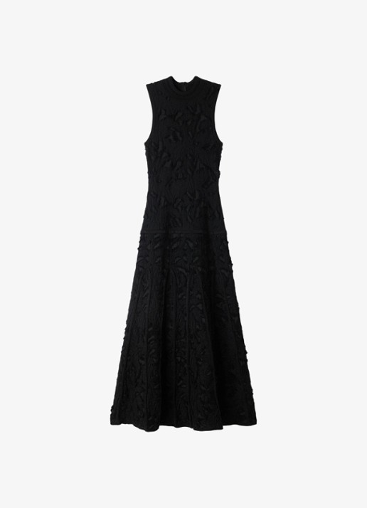 Sandro Midi jurk met ronde hals