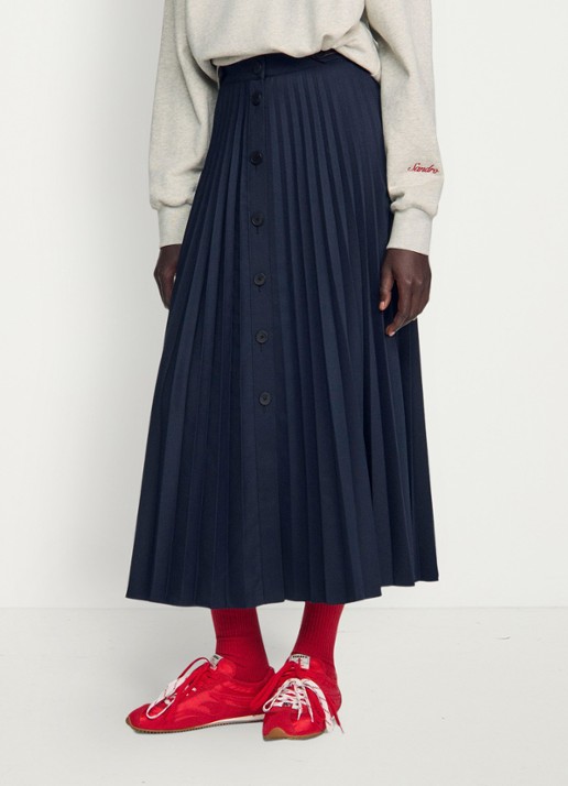 Sandro Midi rok met plissé