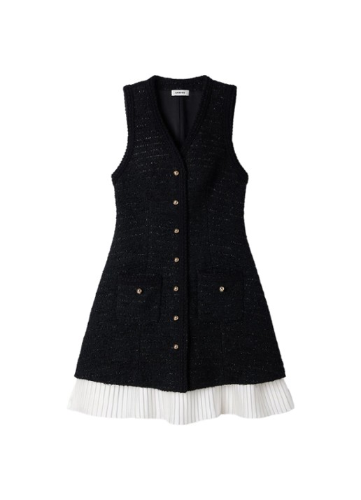 Sandro Mini jurk in wolblend