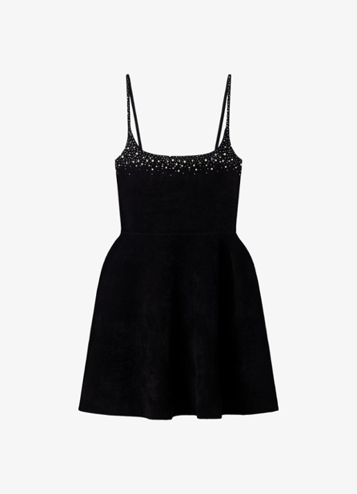 Sandro Mini jurk met kralendecoratie