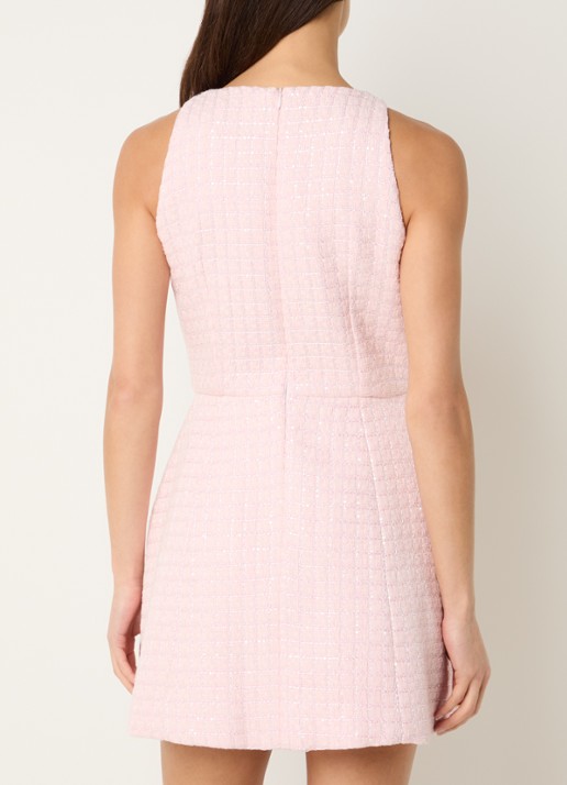Sandro Mini jurk met pailletten  - achterkant roze