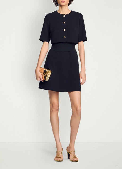 Sandro Mini jurk met ronde hals