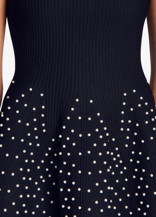 Sandro Mini jurk met strass - detail 5 zwart