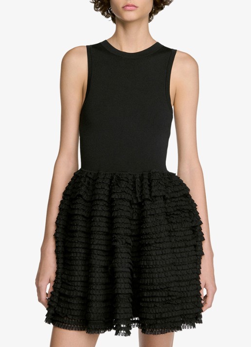 Sandro Mini jurk met volant
