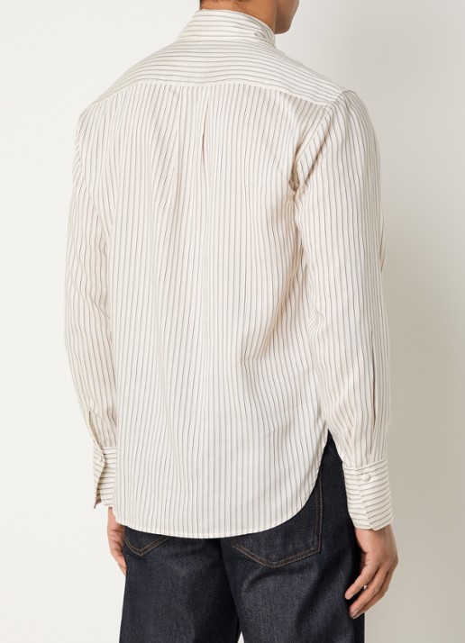 Sandro Overhemd met streepprint - achterkant beige