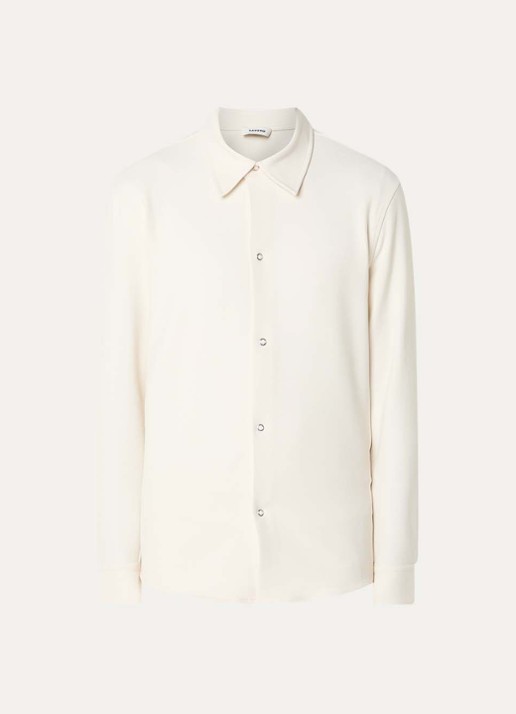 Sandro Overshirt met stretch - voorkant 2 creme