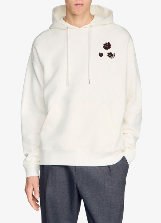 Sandro Oversized hoodie met bloemenprint