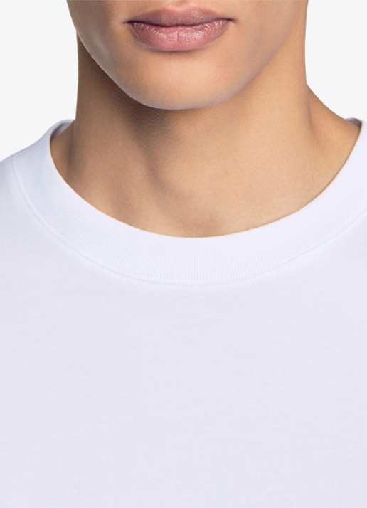 Sandro Oversized T-shirt met ronde hals - detail 6 wit