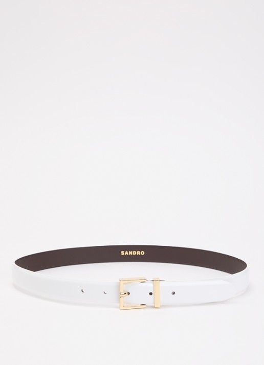 Sandro Palais Royal riem van leer - voorkant 2 wit