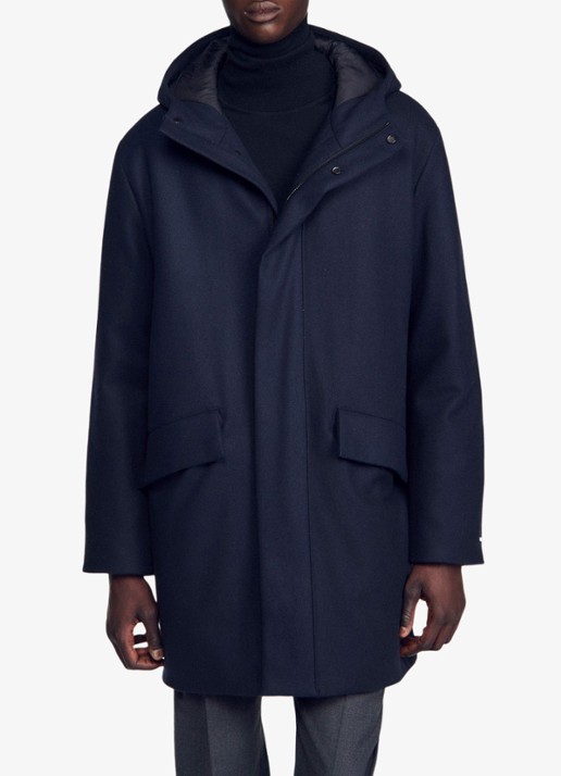 Sandro Parka in wolblend