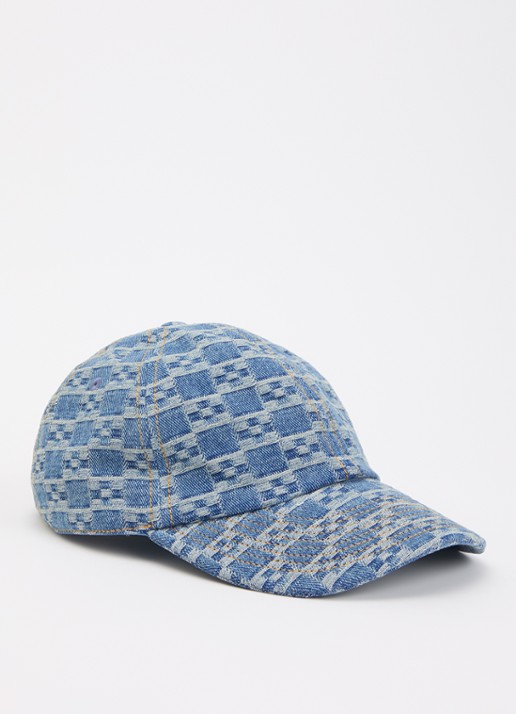 Sandro Pet van denim met ruitdessin