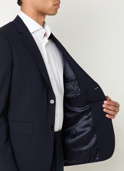 Sandro Regular fit colbert met klepzakken - detail 3 donkerblauw