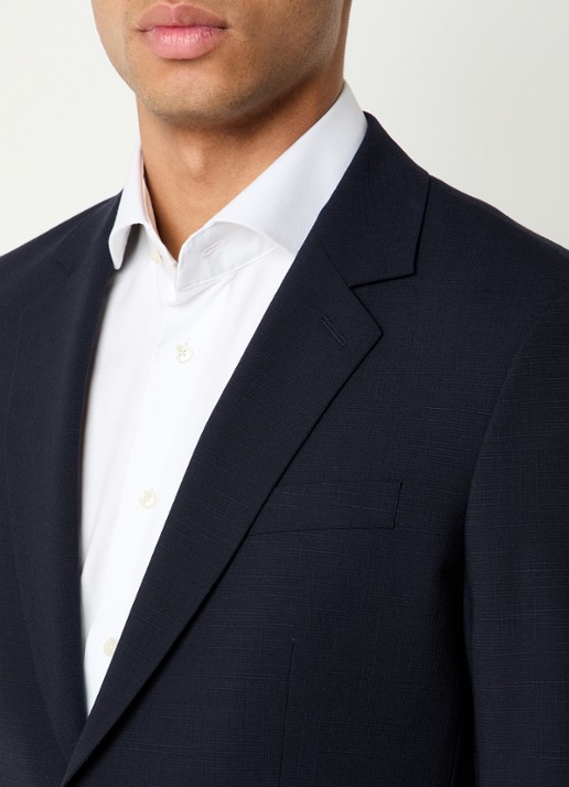 Sandro Regular fit colbert met klepzakken - detail 5 donkerblauw