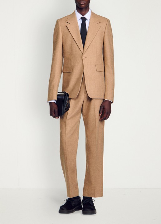 Sandro Regular fit colbert met klepzakken