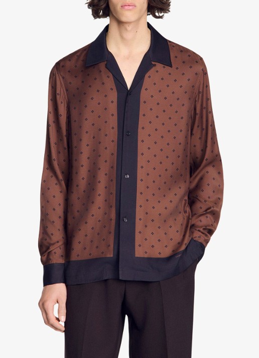 Sandro Regular fit overhemd met print