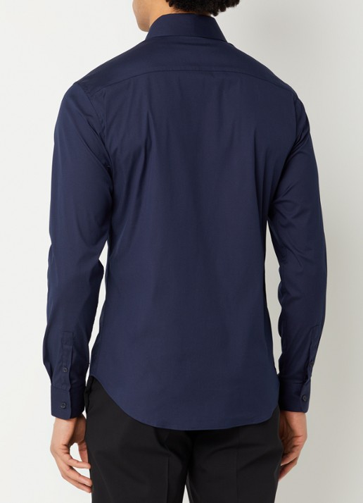 Sandro Regular fit overhemd met stretch - achterkant 3 lichtblauw