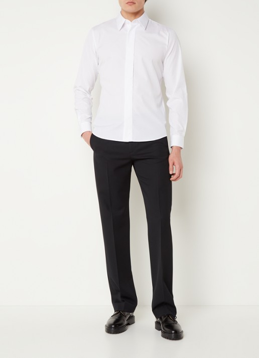 Sandro Regular fit overhemd van katoen - voorkant 4 wit