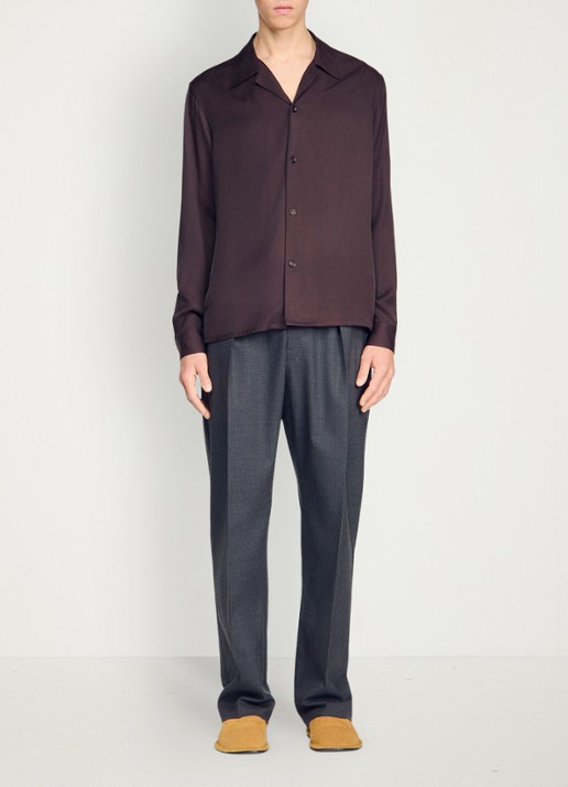 Sandro Regular fit overhemd  - detail 6 chocolate / bruin