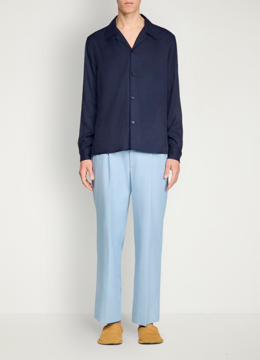 Sandro Regular fit overhemd  - detail 4 midnight blue